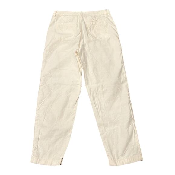 J.Crew Women's Garment Dyed Foundry Pant Off White Size 10T - Picture 3 of 12